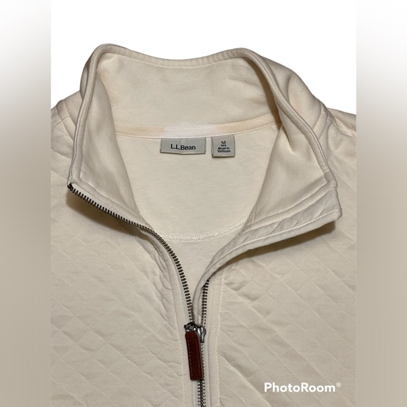 L.L. Bean Full Zip Quilted Sweatshirt - Picture 3 of 5